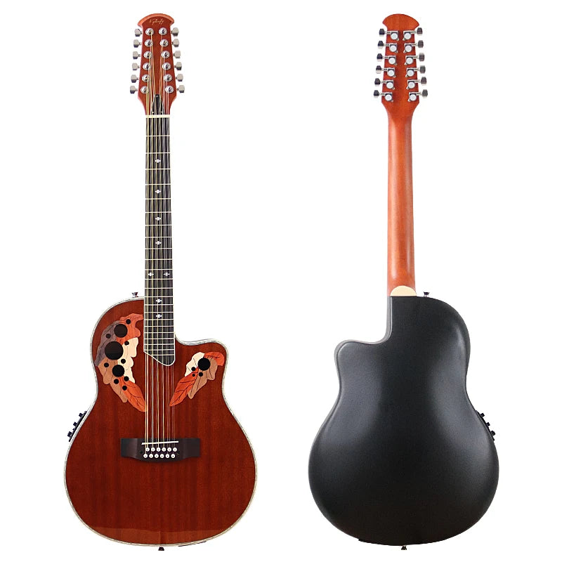 12 Strings 41 Inch Round Back Electric Acoustic Guitar - ATSProducts