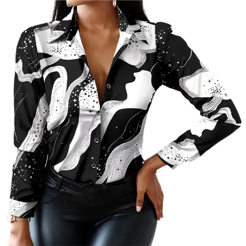 Sanwood Graphic Blouse - ATSProducts