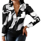 Sanwood Graphic Blouse - ATSProducts