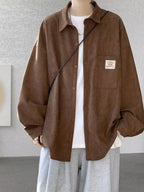 Others Corduroy Long Sleeve Button Up - ATSProducts