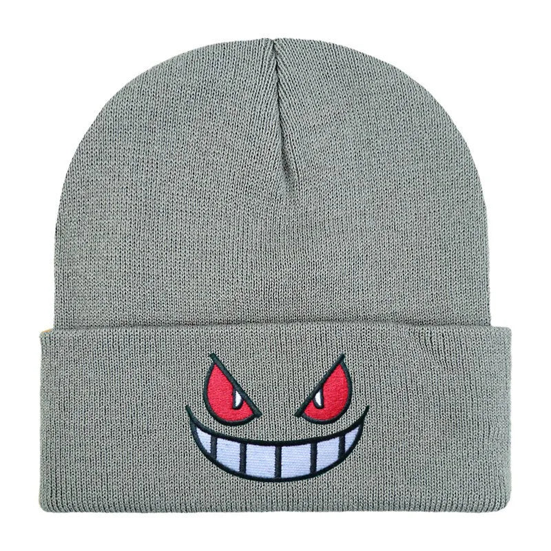 19 Colors Cartoon Evil Eyes Embroidered Beanies - ATSProducts