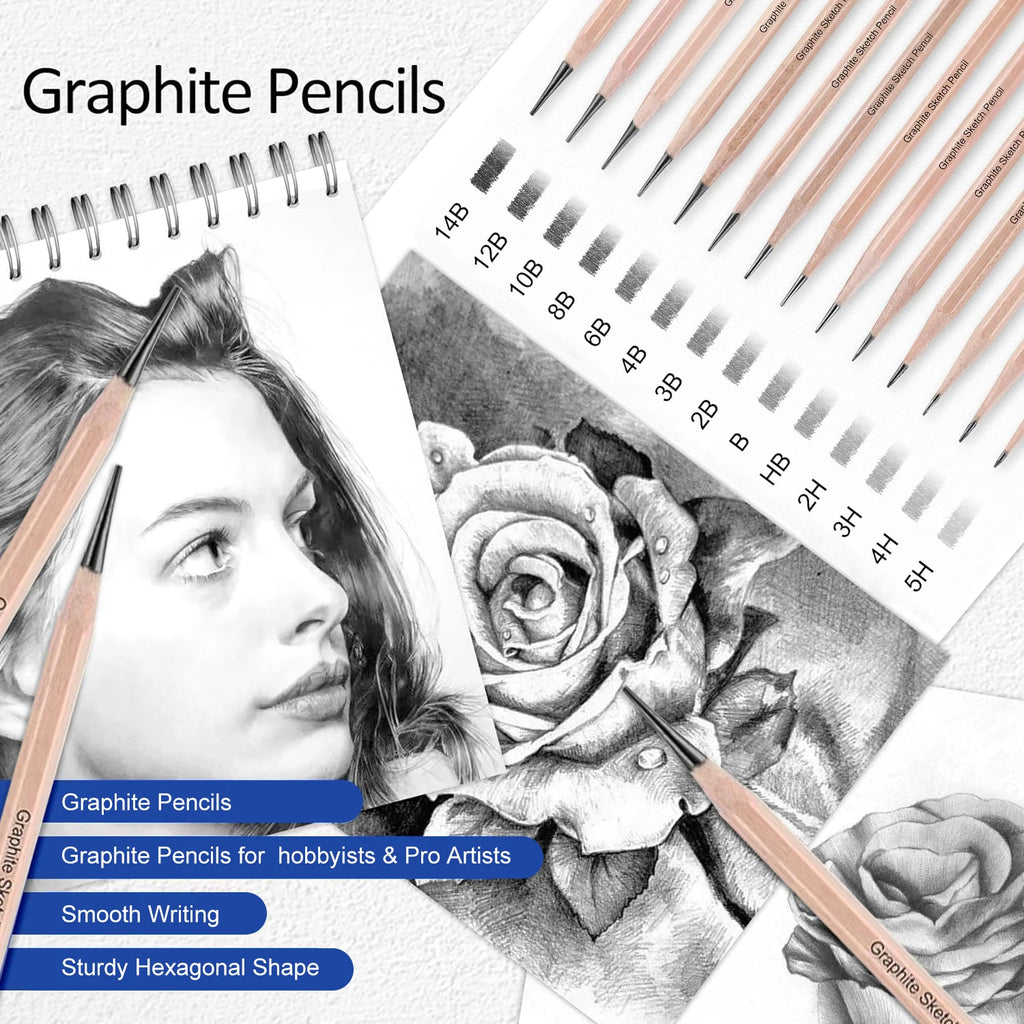 6-29pcs Pro Sketching Pencils Set - ATSProducts