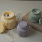 Round Candle Jar Mold with Lid - ATSProducts