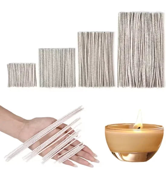 100pcs 6-20cm Waxed Cotton Candle Wicks - ATSProducts