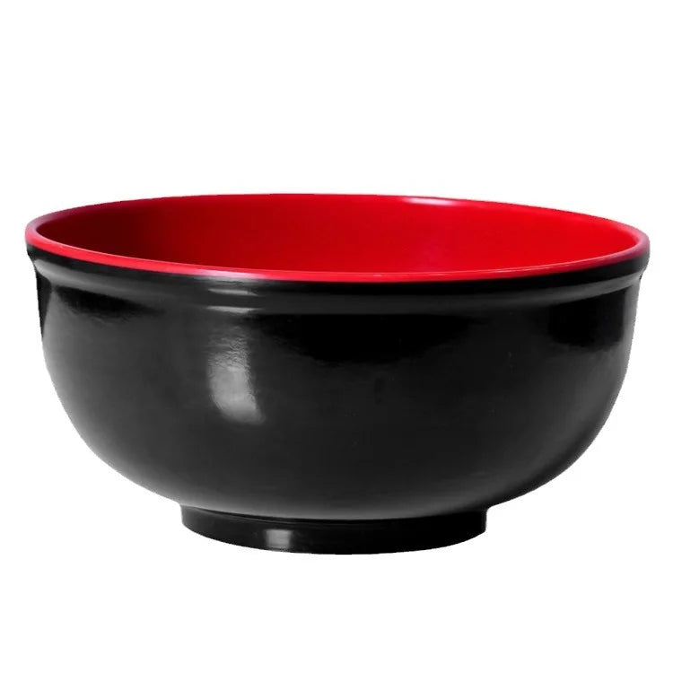 Black Red Melamine Bowls - ATSProducts