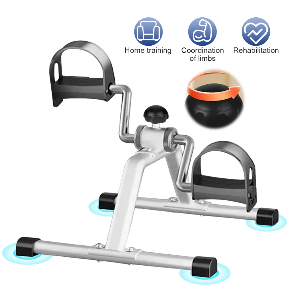 ApWikoger Mini Foldable Exercise Bike with Adjustable Resistance - ATSProducts