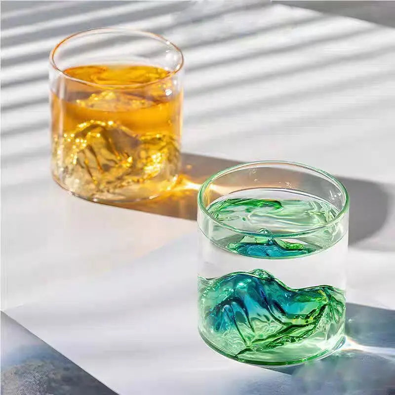 Mountain Design Glass Cup - ATSProducts
