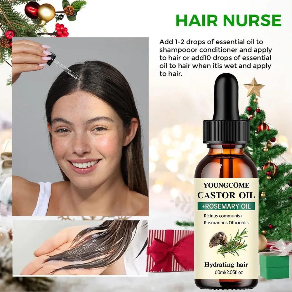 YoungCôme Castor And Rosemary Oil for Hair Growth
