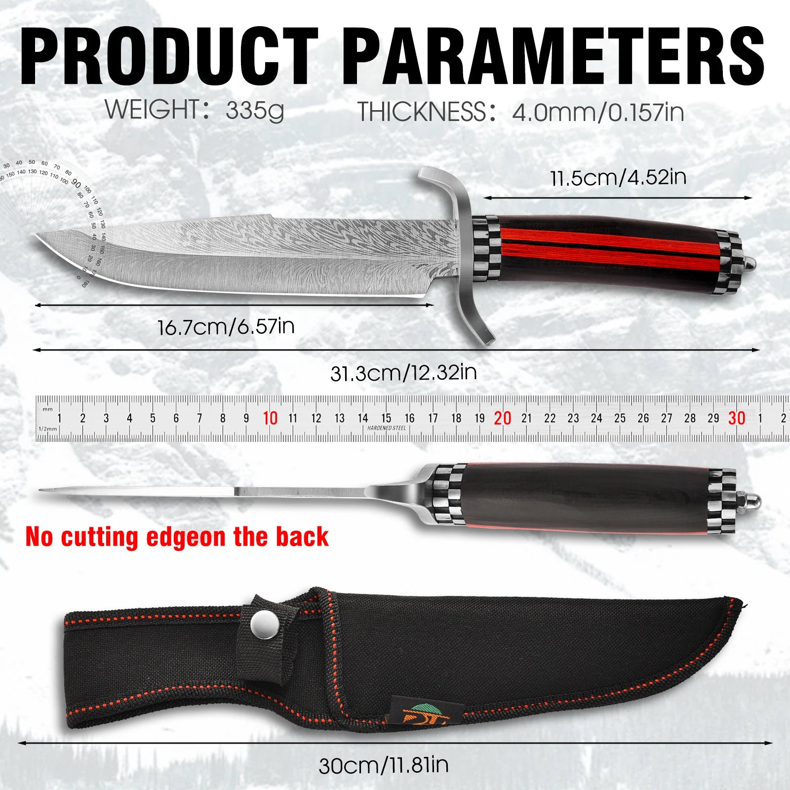 1Pc Sheathed Belt Knife - ATSProducts