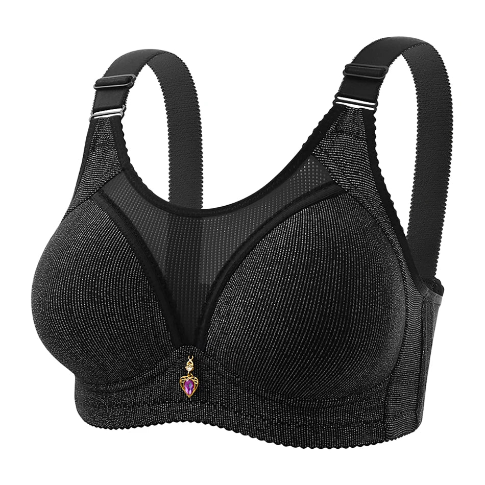 Non-slip Push-up Sports Bra with Wide Shoulder Straps - ATSProducts