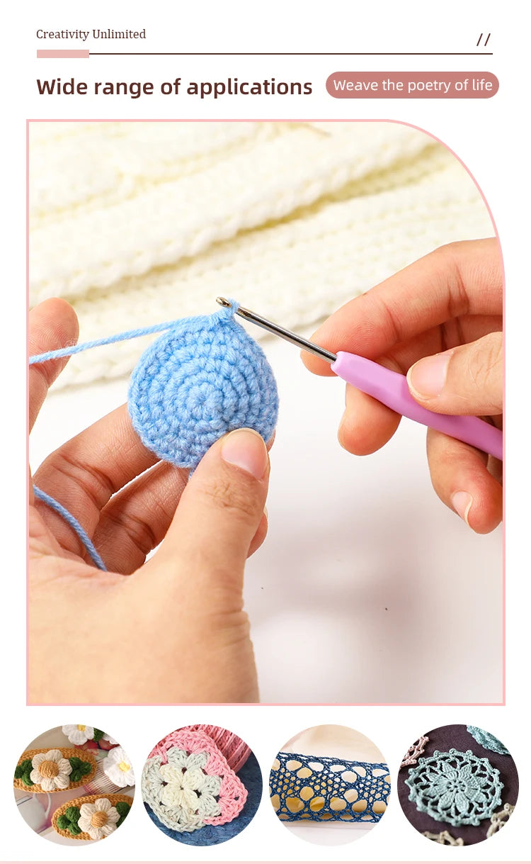 KoKnit 10pcs Crochet Hooks Kit 0.6mm - 2.75mm - ATSProducts