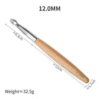 3-12mm Solid Wood Handle Crochet Hooks - ATSProducts