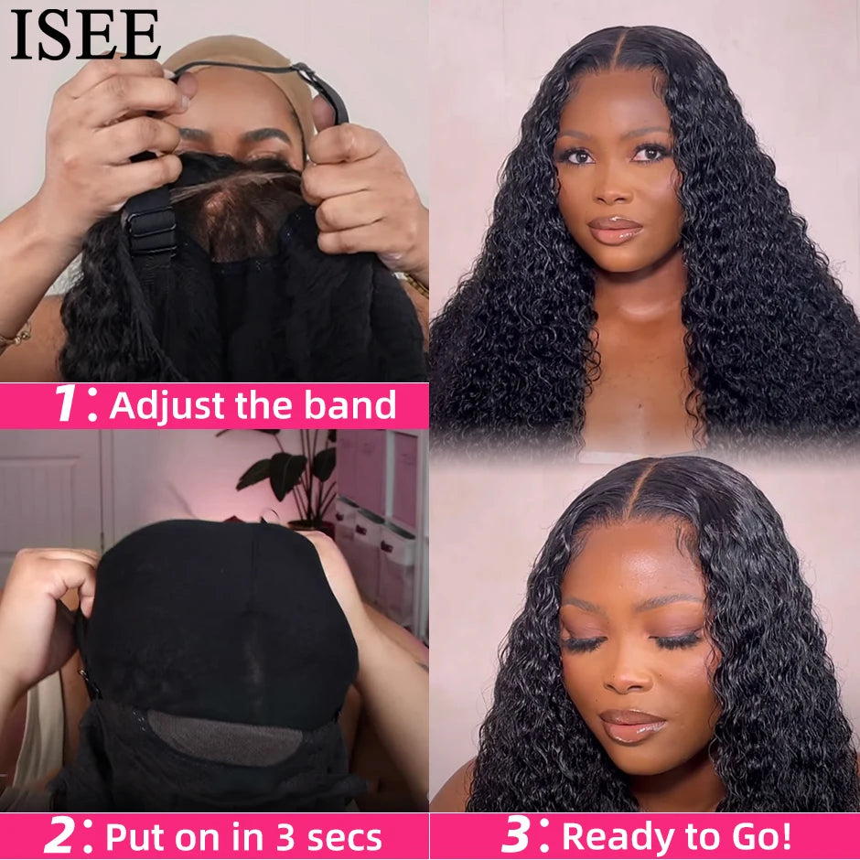 ISEE Hair Lace Glueless Human Hair Ready To Go Wig - ATSProducts
