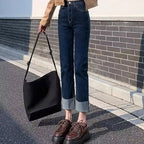 Women's High-Waist Straight-Leg Jeans - ATSProducts