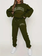 Fleece-Lined LA Sweat Suit 2-Piece Set - ATSProducts