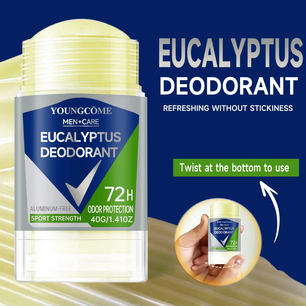 Deodorant for Men Roll-on Bottle Reduce Sweating Odor Remover Underarm Body Deodorant Stick Fast Dry Lasting Portable Refresh - ATSProducts