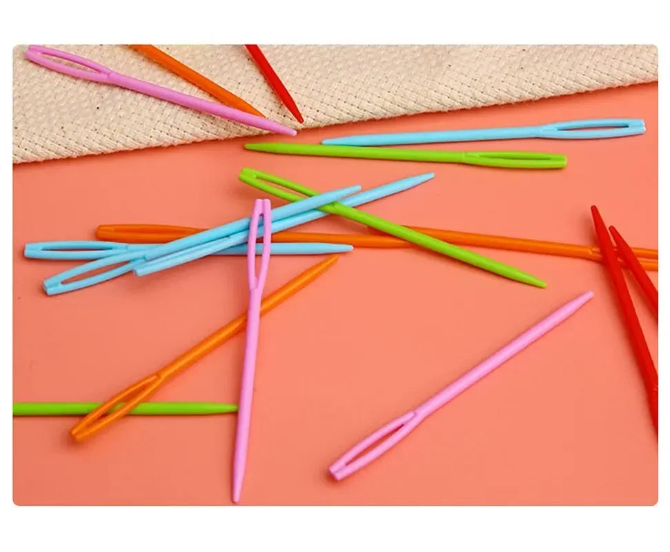 30 PCs Mixed Color 7/9/15cm Plastic Knitting Needles - ATSProducts