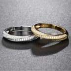Platinum-Plated Moissanite Eternity Band - ATSProducts