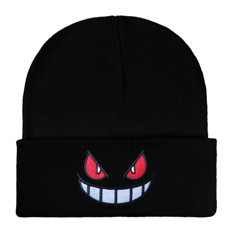 19 Colors Cartoon Evil Eyes Embroidered Beanies - ATSProducts