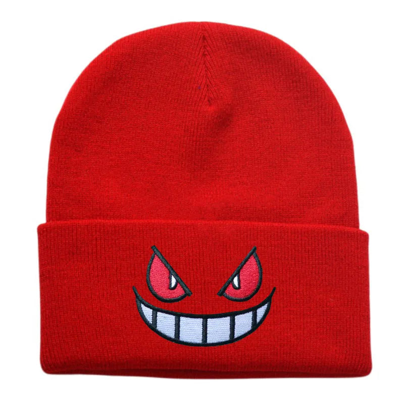 19 Colors Cartoon Evil Eyes Embroidered Beanies - ATSProducts