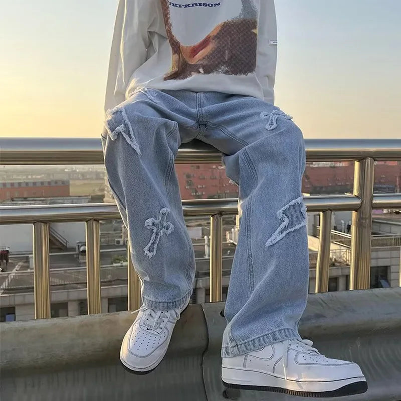 Men's Wide-Leg Jeans - ATSProducts