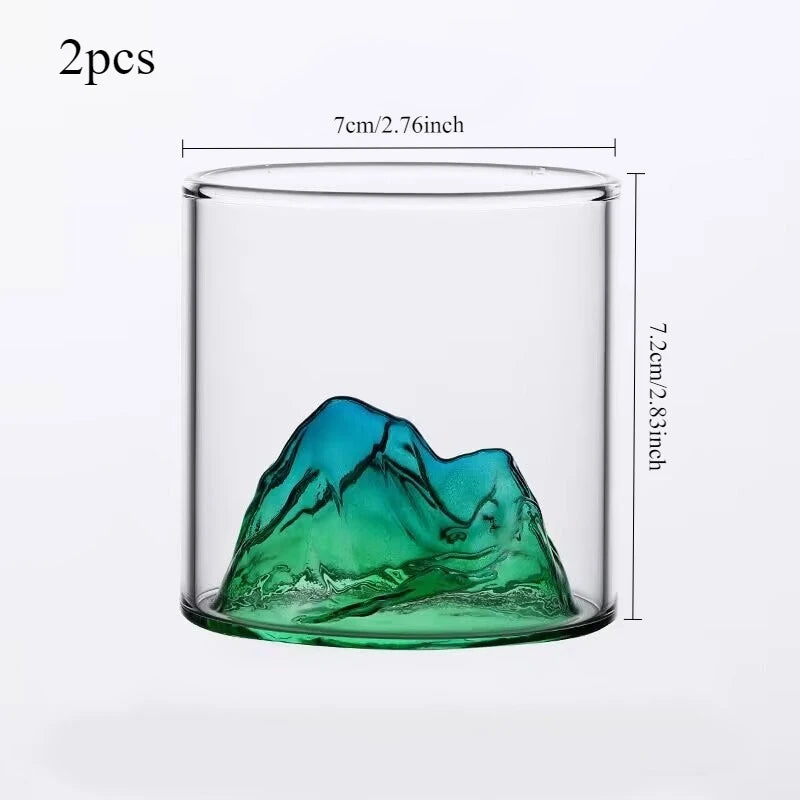 Mountain Design Glass Cup - ATSProducts