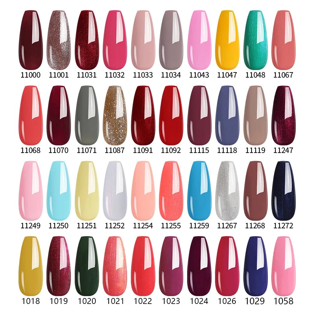 NAILCO 283Colors Gel Nail Polish Top Base Varnish - ATSProducts