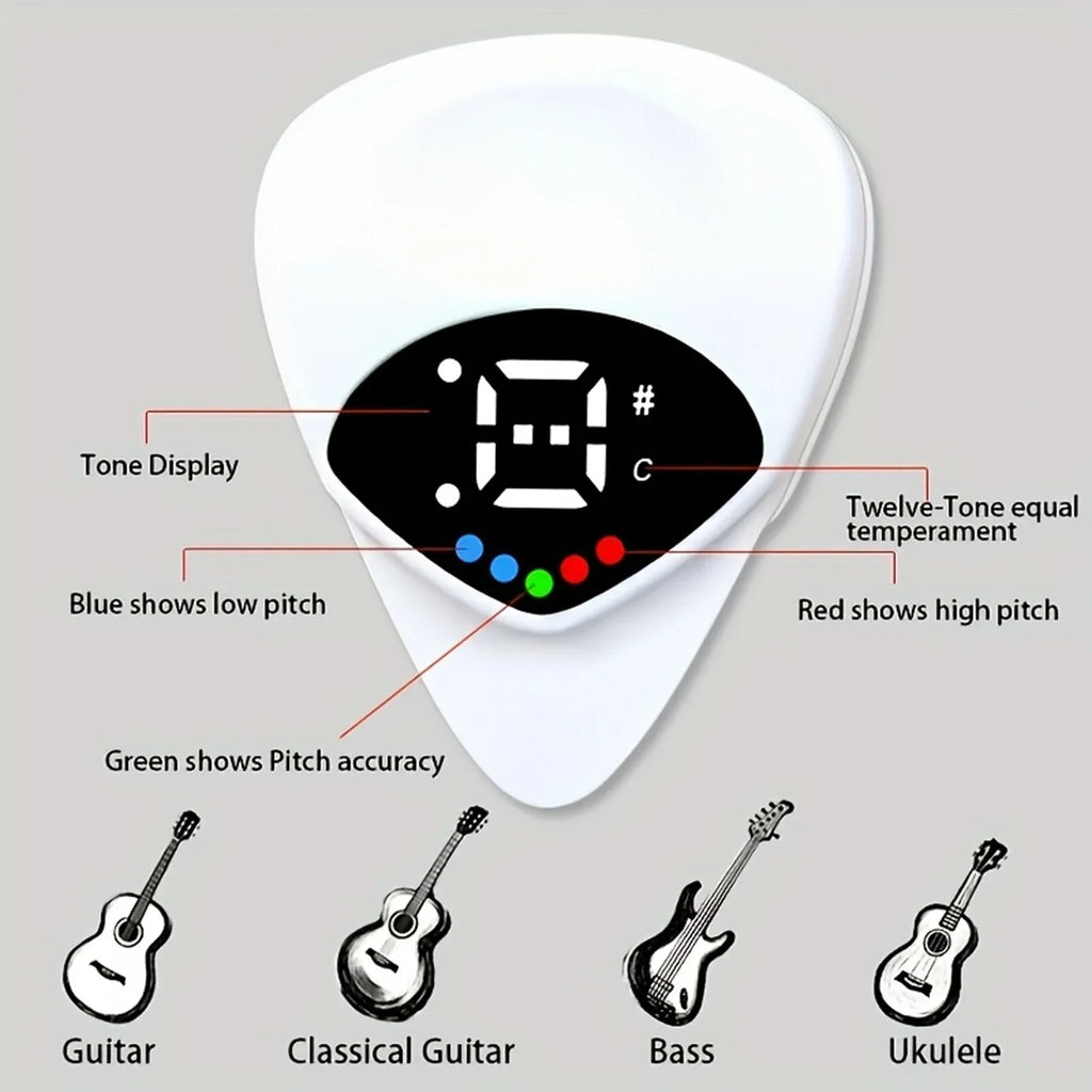 QiJiStar 2-in-1 Guitar Pick & Tuner - ATSProducts