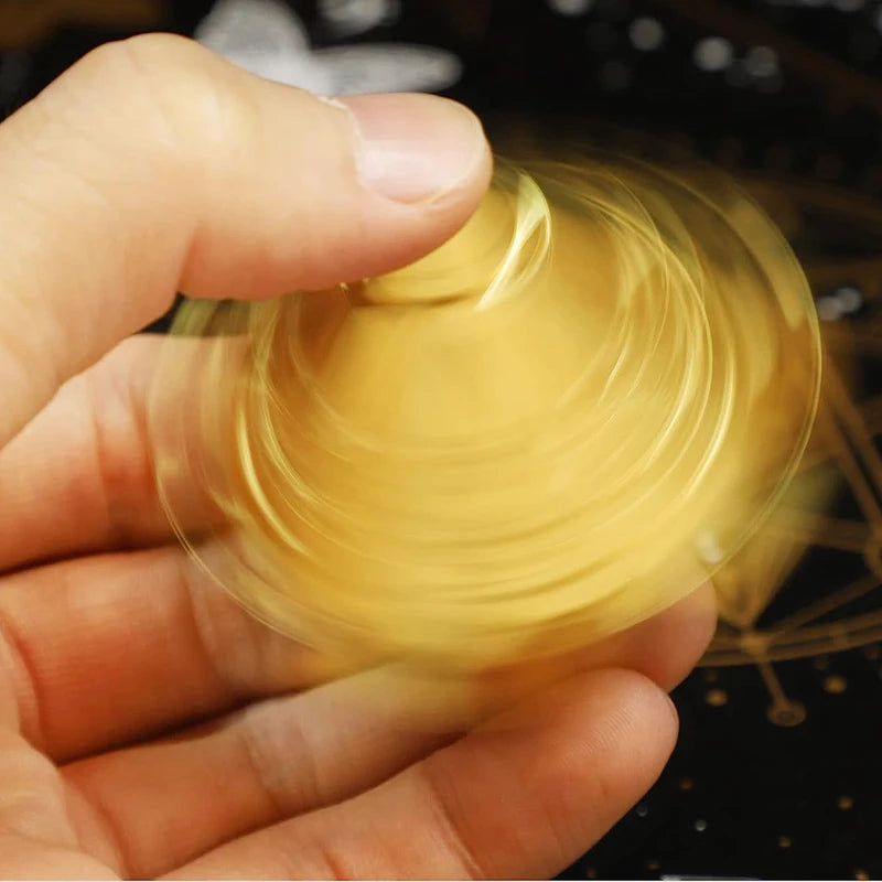 Muddy Puddles Pyramid Fidget Spinner Metal Spinning Tops - ATSProducts