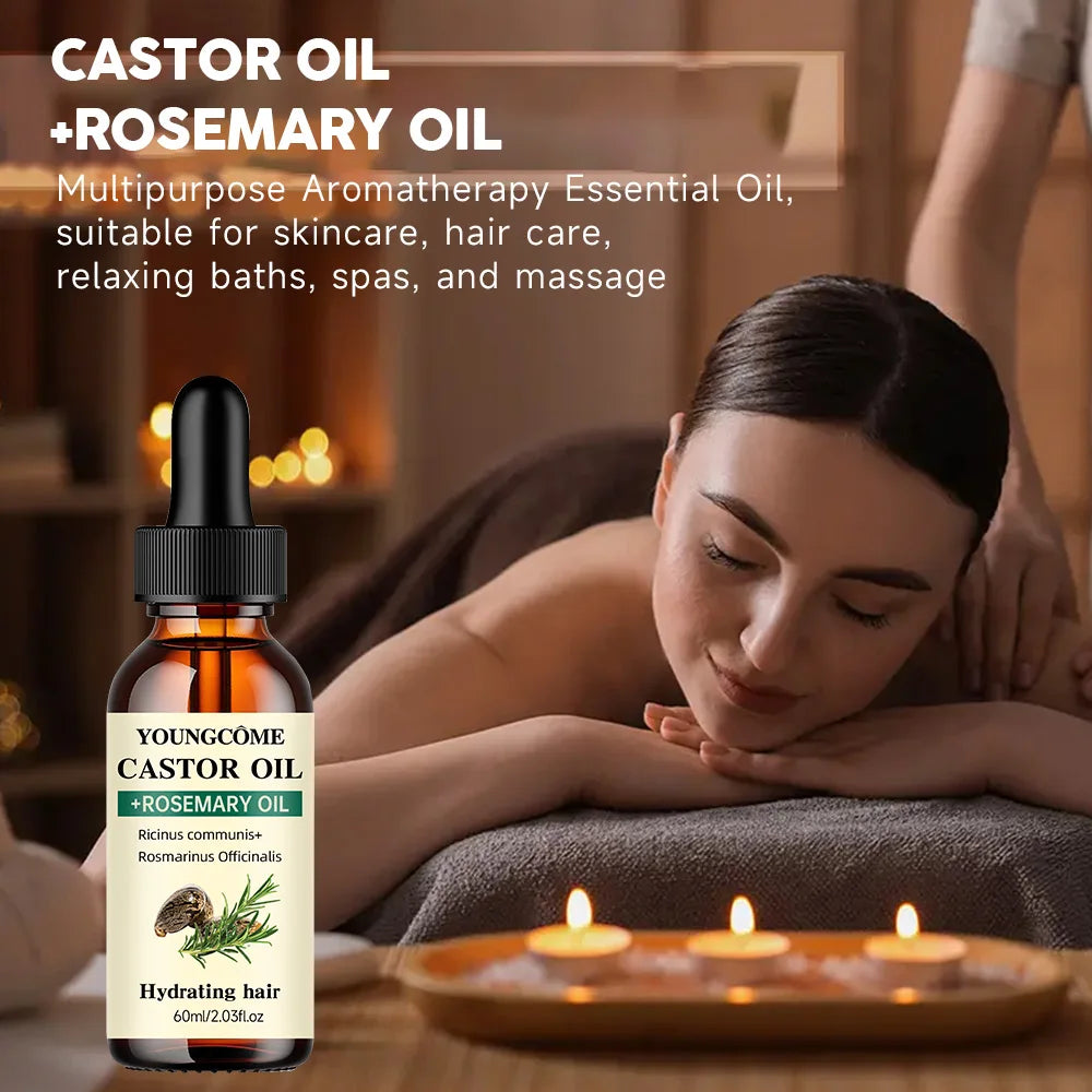 YoungCôme Castor And Rosemary Oil for Hair Growth