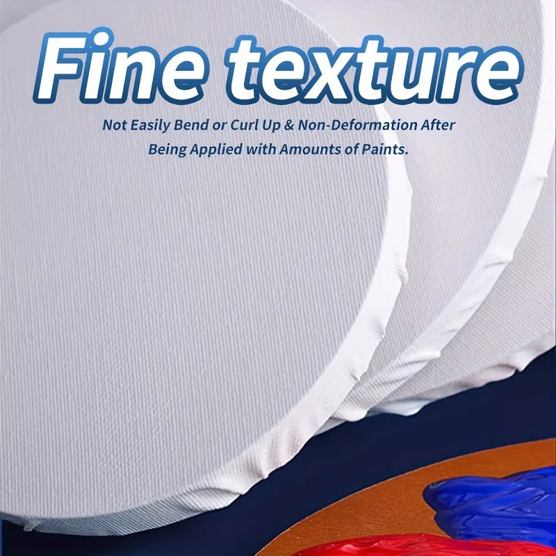 Small Round Stretched Painting Canvas - ATSProducts