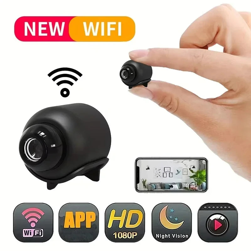 Mini Wireless 1080P Surveillance Cam With Night Vision & Motion Detect - ATSProducts