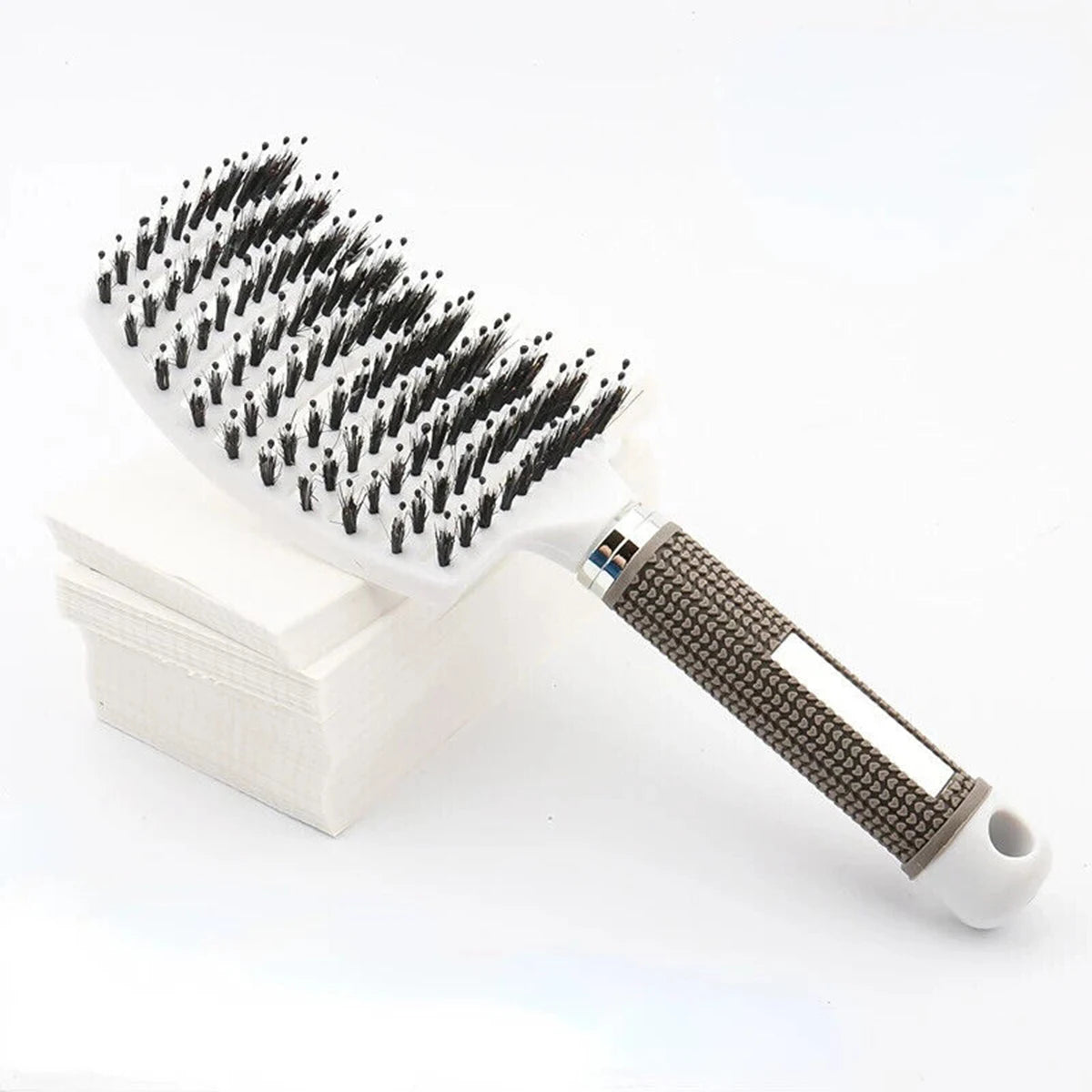 Boar Bristle & Nylon Scalp Massage Hairbrush