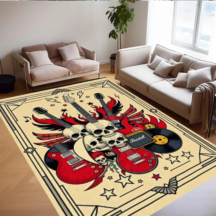 Guitar Themed Rug - ATSProducts