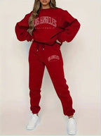 Fleece-Lined LA Sweat Suit 2-Piece Set - ATSProducts