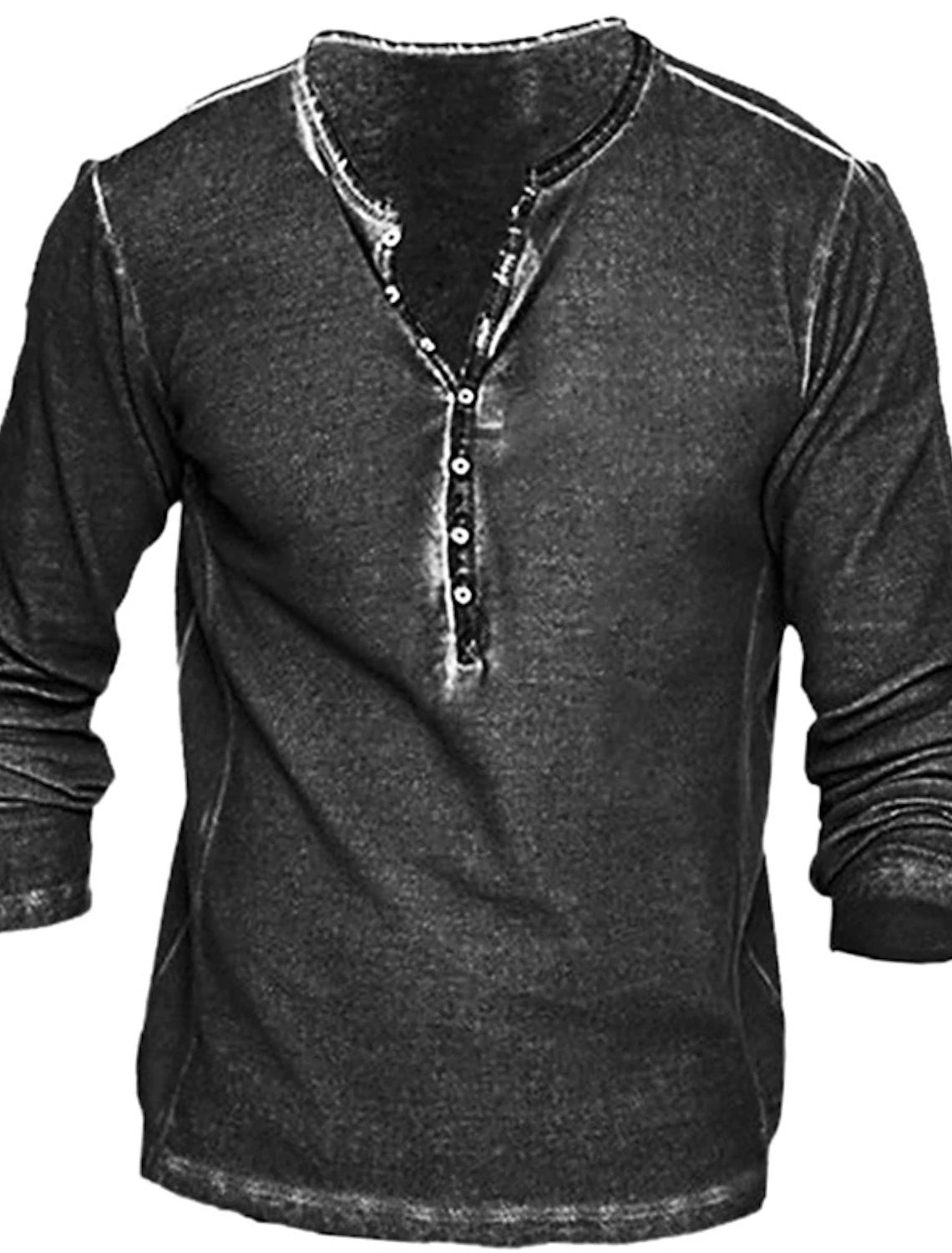 3D Design Button-Up V-Neck Shirt - ATSProducts