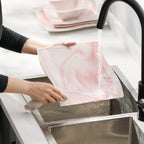 Malacasa 26 PC Nordic European Marble Pink Porcelain Tableware Set - ATSProducts