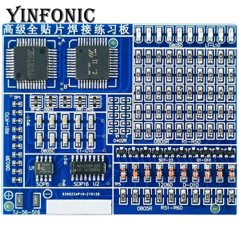 ELECYINGFO SMD/SMT Components Soldering Practice Board Electronic Practice Kit - ATSProducts
