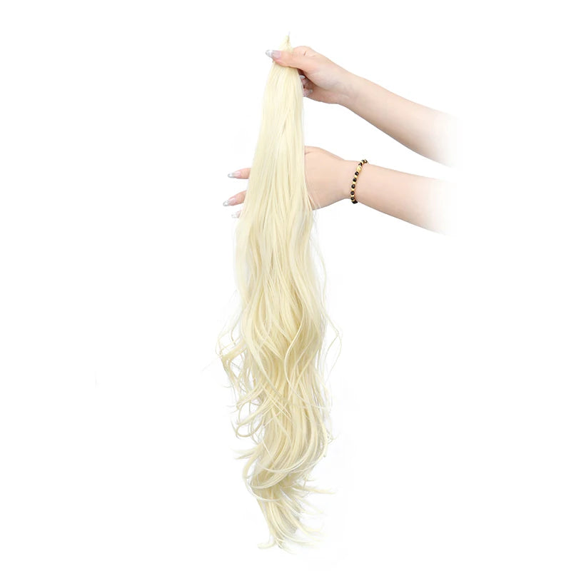 WIGSIN Synthetic 32Inch Long Curly Wavy Ponytail - ATSProducts