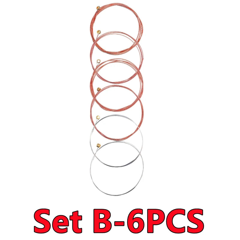 6 Or 18PCs Colorful Copper Guitar Strings - ATSProducts