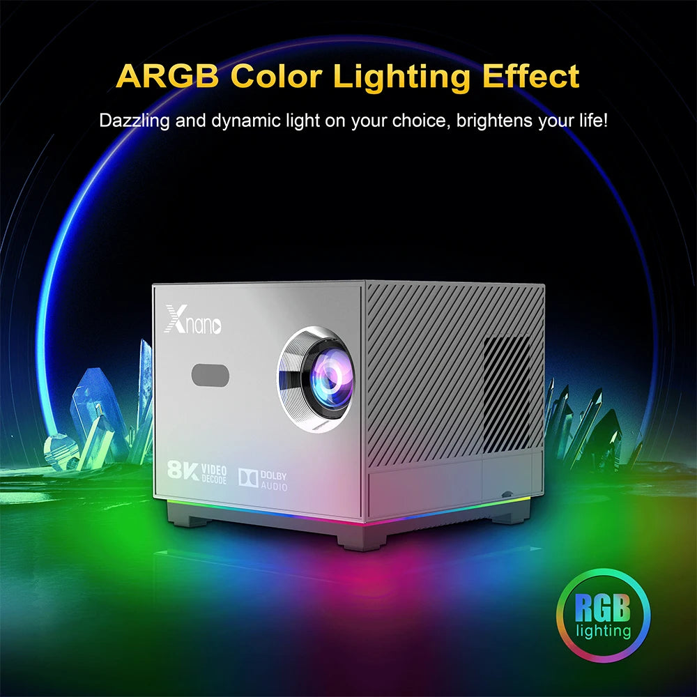 Portable Projector Smart Voice Remote Control Digital Projector Full HD 1080P 4k Projector - ATSProducts