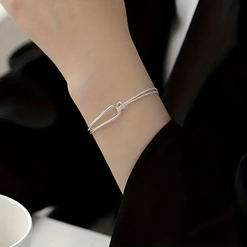S925 Silver Minimalist Geometric Bracelet - ATSProducts