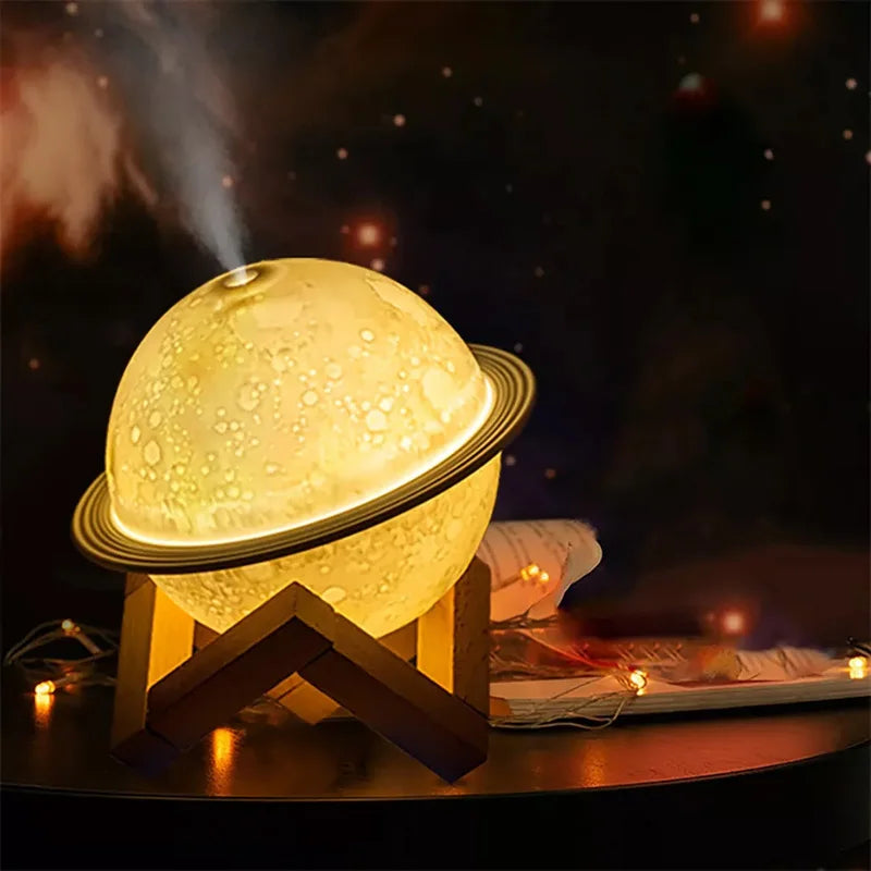 Essential Oil Aroma Diffuser Ultrasonic Planet Night Light USB - ATSProducts
