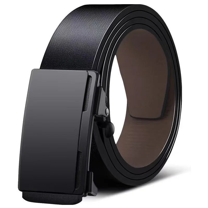 Genuine Leather Automatic Buckle Belt - ATSProducts