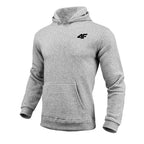 Men's hooded sweatshirt for all seasons; daily leisure, comfortable for outdoor, hooded jacket for gym; trendy men's clothing - ATSProducts