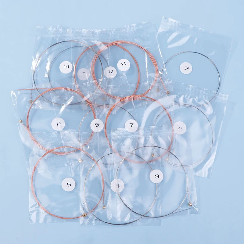 1 Set Of 12 Acoustic Guitar Strings - ATSProducts