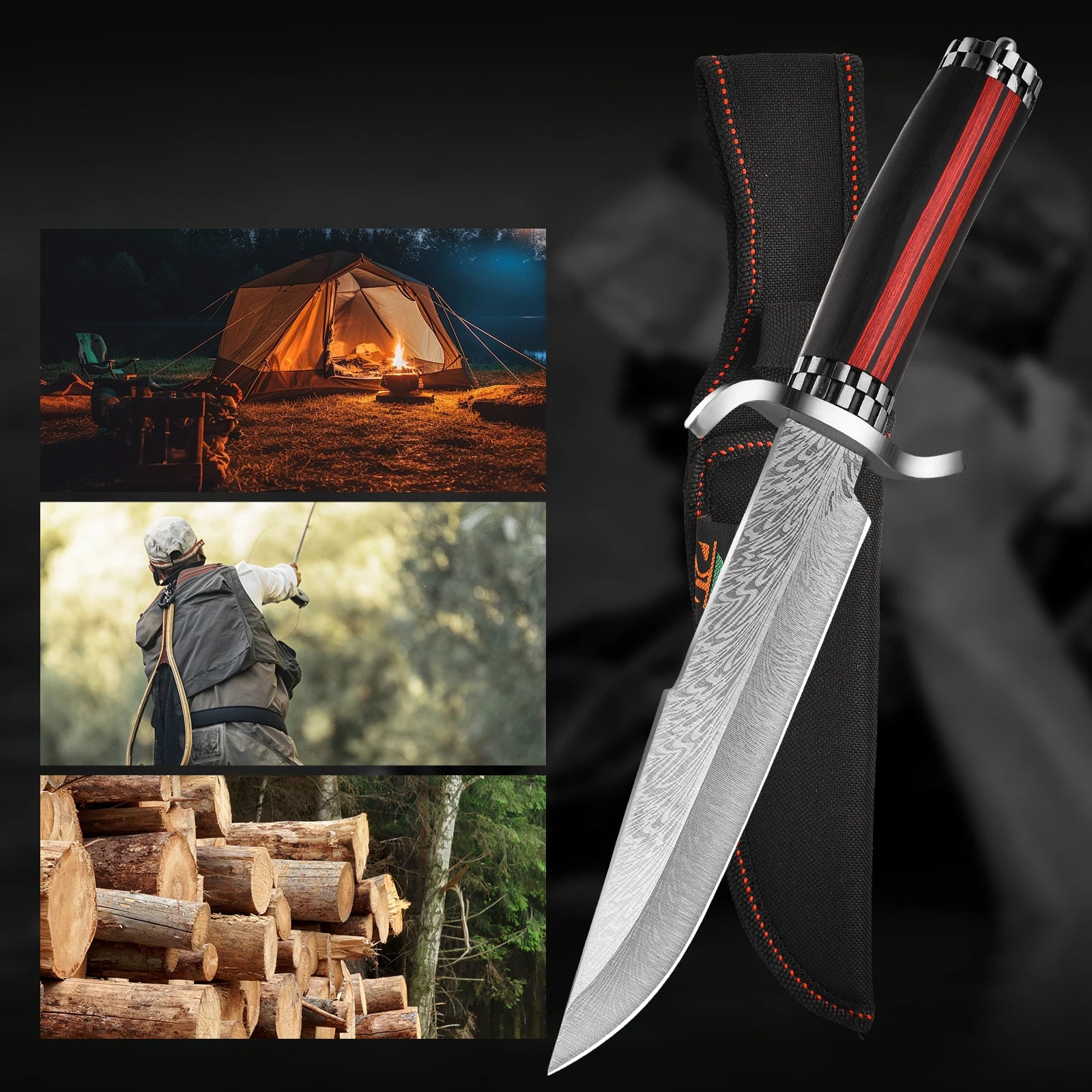 1Pc Sheathed Belt Knife - ATSProducts