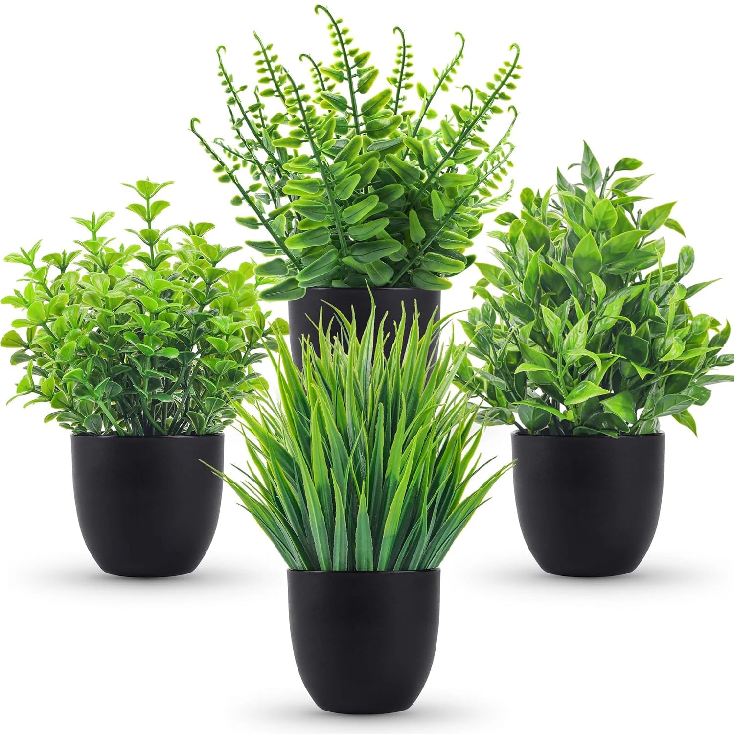 4 Small Artificial Plants - ATSProducts