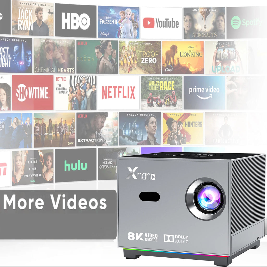 Portable Projector Smart Voice Remote Control Digital Projector Full HD 1080P 4k Projector - ATSProducts