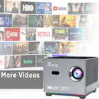 Portable Projector Smart Voice Remote Control Digital Projector Full HD 1080P 4k Projector - ATSProducts